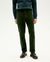 Pantalon en velours côtelé de coton bio | vert "bottle green corduroy five pockets pants"