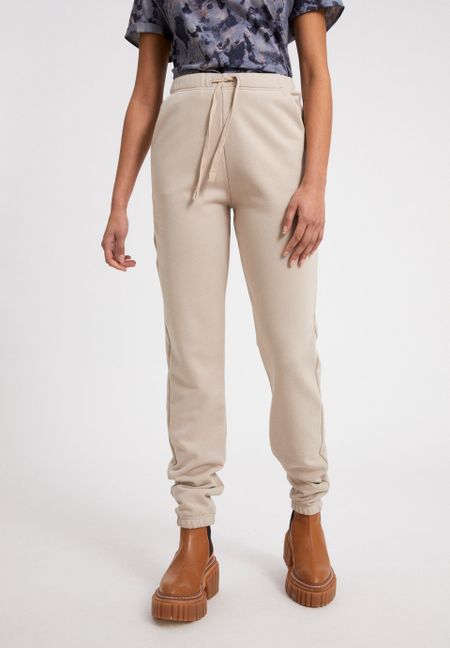 Pantalon de jogging beige en coton bio - ivaa light desert