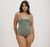 Body en coton bio | vert "flex bodysuit - seaweed"