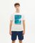 T-shirt imprimé en coton bio - surf t-shirt snow white