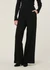 Pantalon noir en ecovero et matière recyclée - himaari black - Armedangels