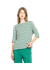 T-shirt en coton bio | rayé "bogak w ss - off white/green"