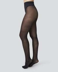 Collants 30 deniers en recyclé | noir "svea black"