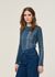 T-shirt manches longues en coton bio | bleu "ombre blue brisa top - multicolor" - Thinking Mu