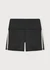 Short de sport en nylon recyclé | noir "active flow bike shorts - black" - Organic Basics