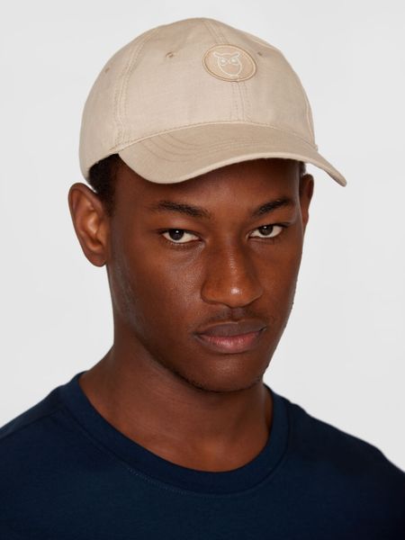 Casquette en coton bio | beige "slub yarn baseball cap light feather gray"