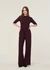 Pantalon ample fluide en tencel | aubergine "smilla - cherry lacquer" - Jan'n June