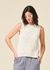 Pull sans manches | beige "taari - oatmilk-light oatmilk"