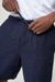 Short en lin bio | marine "fig loose linen shorts total eclipse" - Knowledge Cotton Apparel