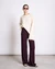 Pantalon ample fluide en tencel | aubergine "smilla - cherry lacquer"