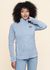 Veste polaire en matière recyclée | bleu clair "better sweater jkt - fleck blue"