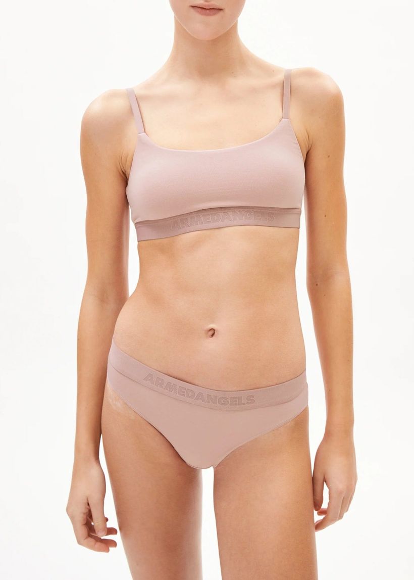 Brassière en modal | rose "tovaa - grey blush" - Armedangels