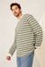 T-shirt rayé kaki en coton bio - conri - treetop stripe - Kings of Indigo