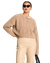 Cardigan en mohair et laine recyclés | camel "beni - camel"