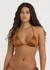 Haut de maillot en matières recyclées | cuivre "solar swim triangle bikini top - shimmer coast" - Organic Basics