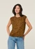 Top en tencel | marron "neraali leopaa - dark camel" - Armedangels