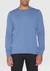 T-shirt manches longues en coton bio | bleu "bo long sleeve henley moonlight blue" - Knowledge Cotton Apparel