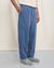Pantalon ample en denim recyclé - bleu "denim wide pant - washed blue" - Rotholz