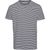 T-shirt rayé bleu nuit et blanc en coton bio - alder