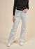 Jean ample bleu délavé en coton bio - clean eileen touch of blue