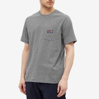 T-shirt gris avec poche en recyclé - boardshort label pocket