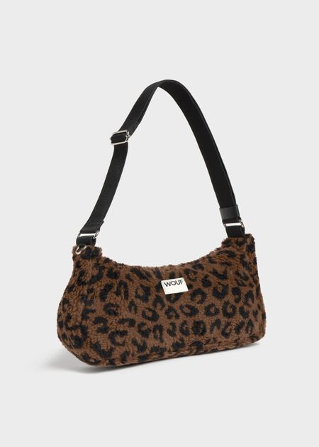 Sac d'épaule matières recyclées | marron "simona shoulder bag - simona" - Wouf