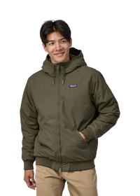 Manteau doublé polaire en recyclé | vert "lined isthmus hoody basin green"