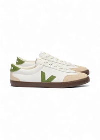 Baskets en cuir | multicolor "volley - white_kiwi_bark"