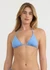 Haut de maillot en matières recyclées | bleu "swim triangle bikini top - dove blue"