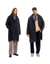 Manteau long en laine et coton bio | gris anthracite "wool formal overcoat anthracite"