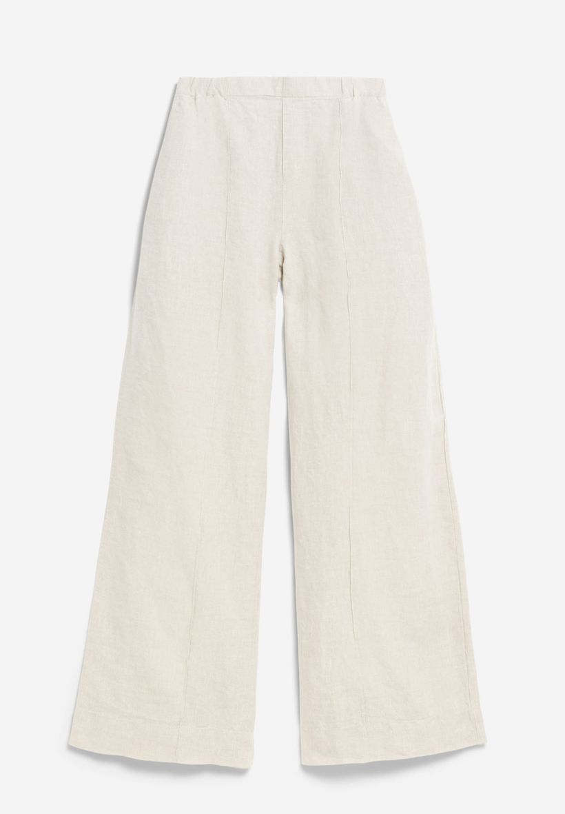 Pantalon ample en lin | beige "jonvaalie pure lino - undyed" - Armedangels