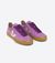 Baskets en daim et cuir sans chrome | violet "campo bold suede mulberry_pierre" - Veja