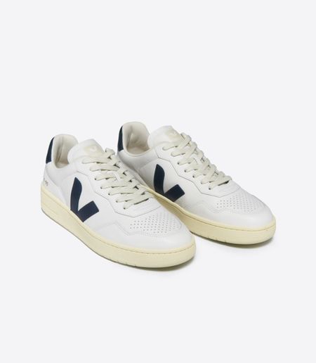 Baskets en cuir o.t. | blanc "v-90 o.t leather extra white nautico - Veja