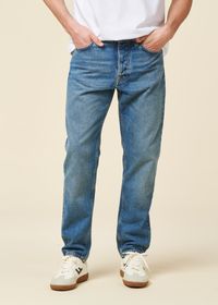 Jean fuselé en coton bio | bleu délavé "steady eddie ii blue haze"