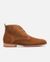 Boots chukka made in france en croûte de velours | camel "brett 95 a cognac" - KOST Paris
