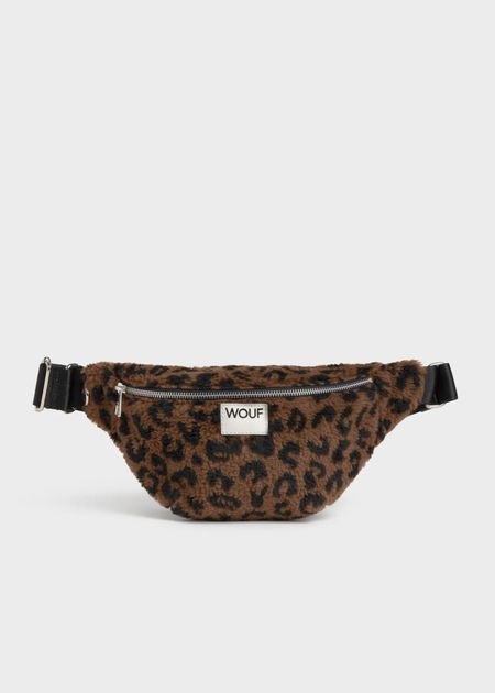 Sac banane matières recyclées | marron "simona waistbag - simona" - Wouf