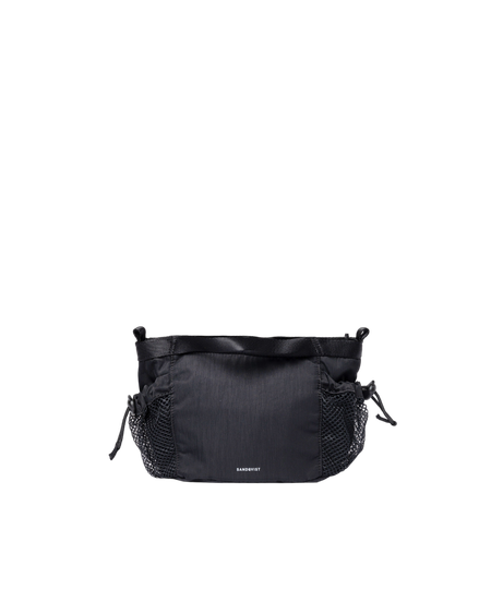 Sac bandoulière en recyclé | noir "stevie black"