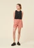 Short en coton bio | imprimé rouge "marisol roxy short red - red"