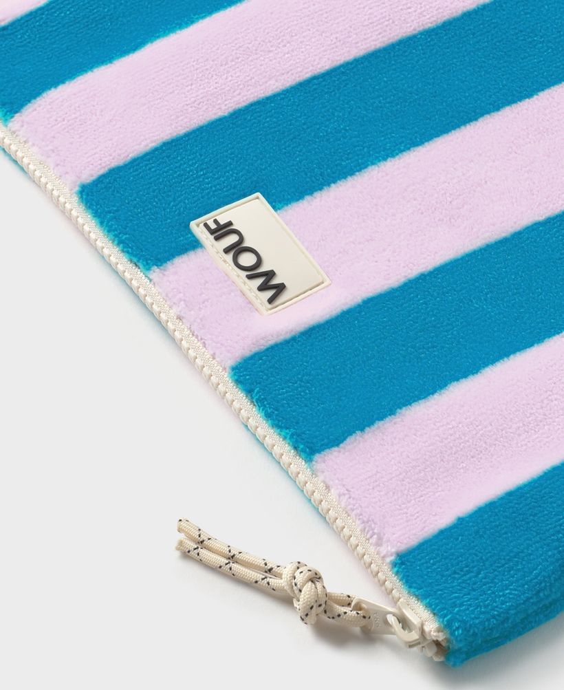 Pochette en coton bio | noir "lanzarote pouch - lanzarote" - Wouf