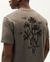 T-shirt en coton bio | gris "pavement becoming back t-shirt grey"