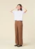 Pantalon ample en lin biologique | gris "posey wide mid-rise linen pants tuffet" - Knowledge Cotton Apparel