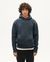 Sweat à capuche en coton bio | bleu "grafito sol simon hoodie grey"