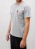 T-shirt en coton bio | gris "peanuts snow cotton t-shirt - grey melange"