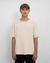 T-shirt épais côtelé en coton bio | écru "heavy ribbed t-shirt - soft sand" - Rotholz