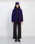 Surchemise en laine bio | violet "relaxed overshirt - deep purple"