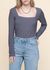 Top manches longues en tencel | gris "fria - turbulence" - Jan'n June