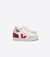 Baskets enfant v-12 chromefree leather white multico dried petal