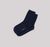 Pack 2 paires chaussettes hautes marine en coton bio - organic striped socks - Organic Basics