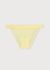 Culotte en matière recyclée | jaune "mesh tanga briefs - light lemon"