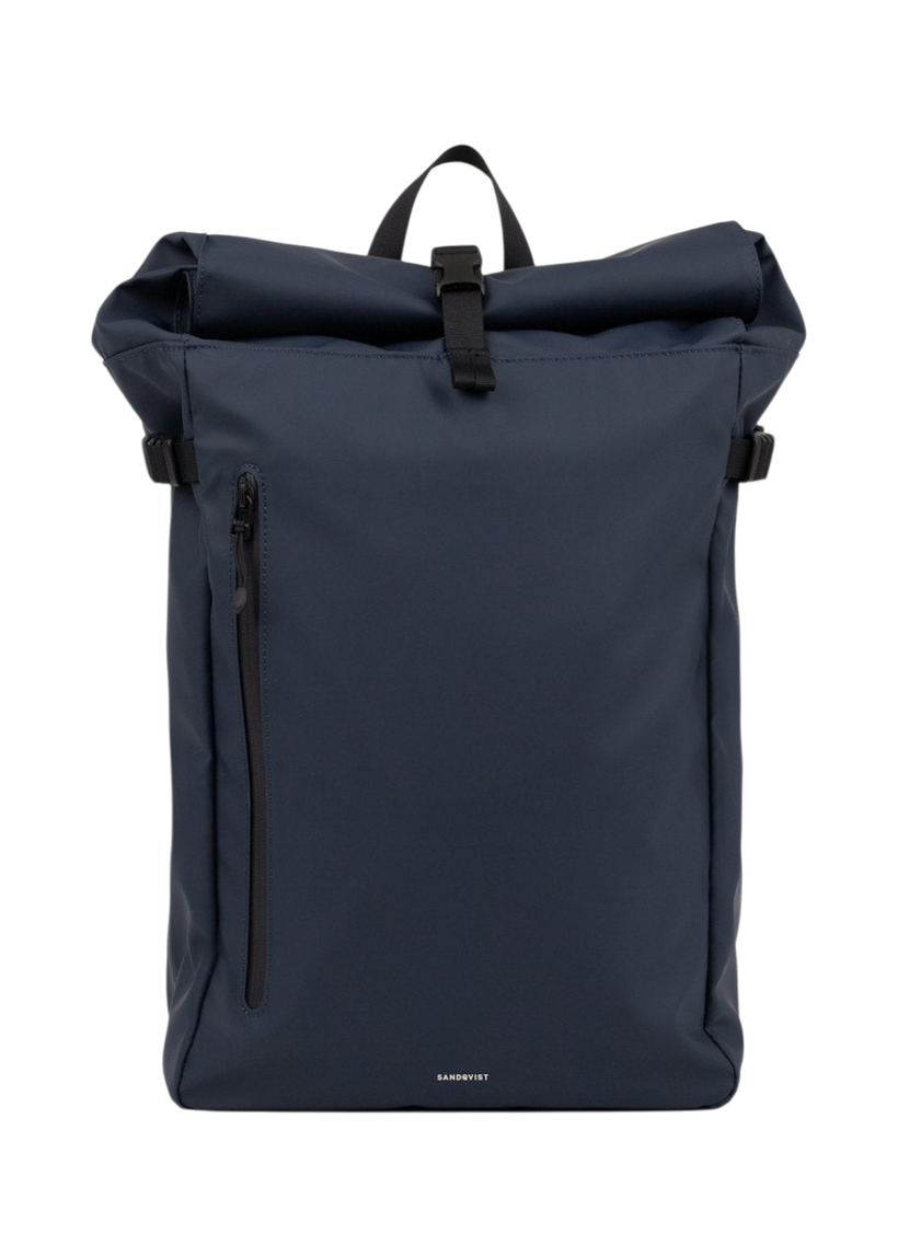 Sac à dos 20l en nylon recyclé | bleu "stream slim rolltop m - navy" - Sandqvist